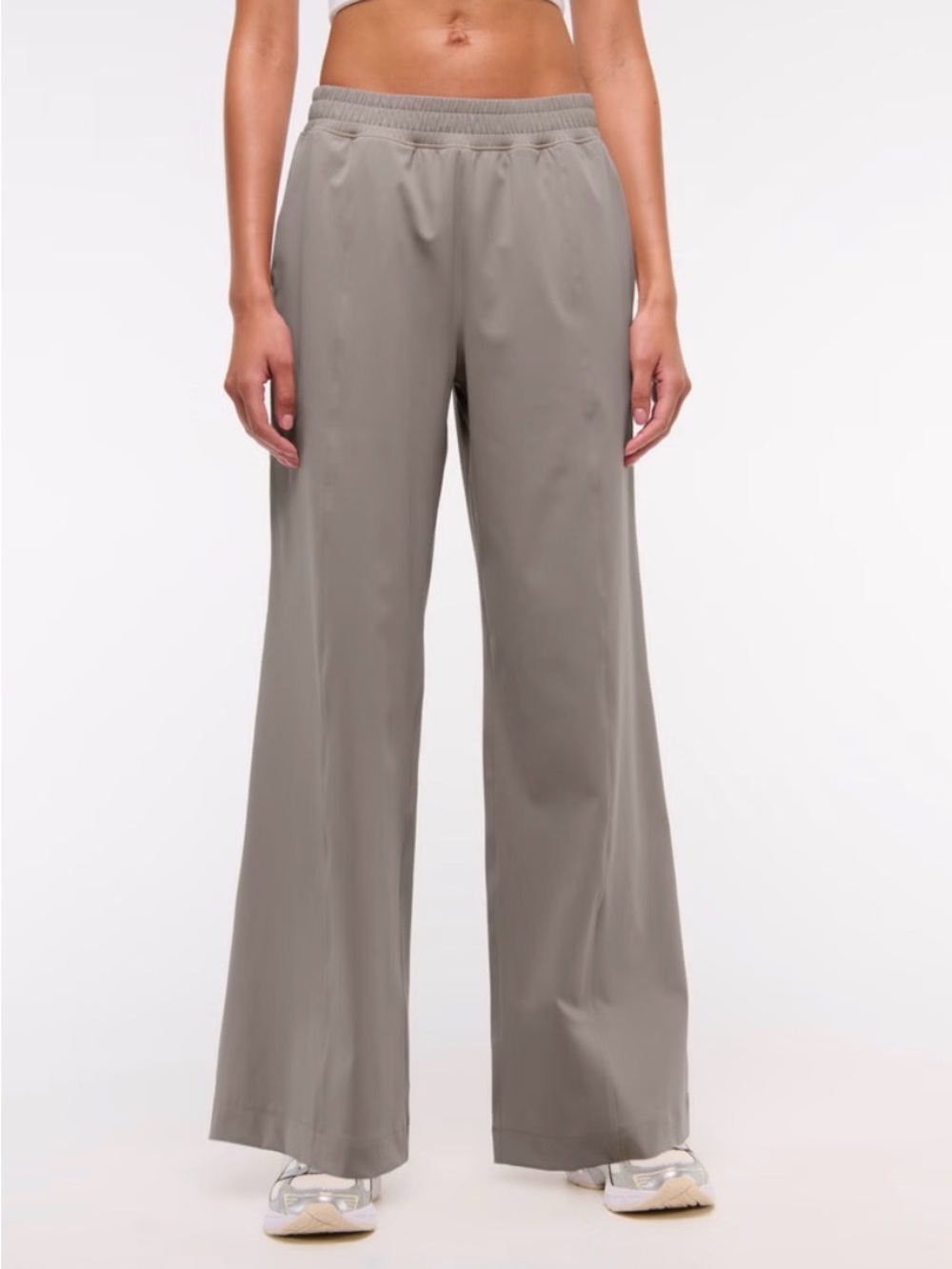 Abercrombie YPB Freestyle Wide Leg Pants - Tech Nylon Medium Womens